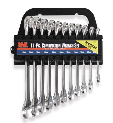 Combination Wrench Set, 8 to 19mm  11 Pieces