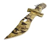 Unlimited Wares Fall Camo Survival Knife 10.5-Inch Overall