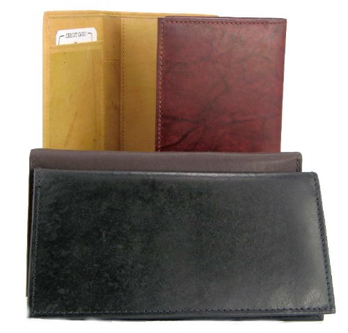 Genuine Leather Simple Check Book Holder style - mw156CF