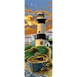Paint By Number Kit Tall 17-1/4X6-1/4-Lighthouse