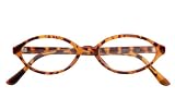 Dr. Dean Edell Reading Eyewear Tortoise Plastic Frame Cat-Eye Shape, +2.00