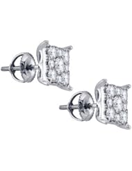 1.26CTW DIAMOND LADIES SOLI STAR EARRINGS
