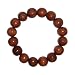 Hawaiian Jewelry Large Koa Wood Bead Elastic Bracelet - 12mm