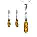 Baltic Honey Amber Sterling Silver Raid Drop title=
