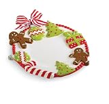 mud pie candy cane dessert plate