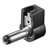 DC-Stecker abgewinkelte Ausf�hrung, Bohrung 2, 5 x 5,5mm