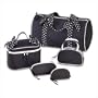 5 Piece Polka Dot Travel Bag Set
