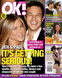 OK Weekly Magazine Jennifer Aniston & Paul Sculfor July 9, 2007 Issue (Josh Duhamel, Chris Evans, Paris Hilton)