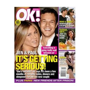OK Weekly Magazine Jennifer Aniston and Paul Sculfor July 9, 2007... by OK Weekly