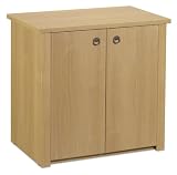 Manchester 2 Door Base Cabinet in Golden Oak Finish By Bestar Furniture