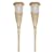Malibu LZ604R2SM Resin Solar Island Torch with Flickering Amber LED's, 2 Pack