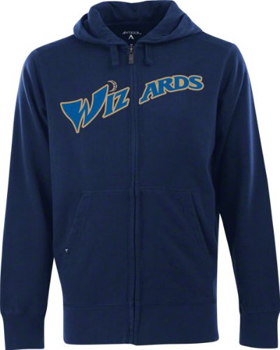 Washington Wizards Dark Royal Full-Zip Fleece Hooded Sweatshirt