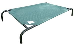 Coolaroo Large Steel-Framed Pet Bed, Brunswick Green