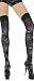 Halloween Thigh Hi Stocking SPIDER WEB with Bats Halloween Costume Hosiery Accessory