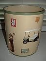 19th Hole Golf Waste Basket Golfing ~Anita Phillips Bathroom Wastebasket