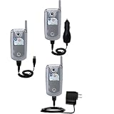 Deluxe Kit for the Motorola Hollywood E816 includes a USB cable with Car and Wall Charger - Gomadic Brand w/ TipExchange Technology