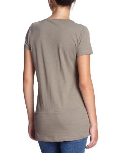 TOM TAILOR Damen Shirt/ T-Shirt 10212430070/casual gathering tee, Gr. 34 (XS), Gr&uuml;n (7248) Preisvergleich