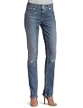Levi's 526 Women's Mid Rise Slender Fit Straight Leg Jean with Tummy Slimming Panel, Blue Dusk, 4