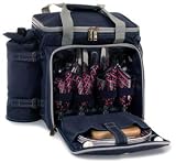 Picnic & Beyond Twilight Carrier Picnic Cooler with Service for Four