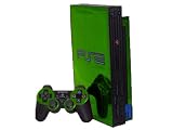 Sony PlayStation 2 Skin NEW LIME CHROME MIRROR system skins faceplate decal mod Sony PlayStation 2 Skin NEW LIME CHROME MIRROR system skins faceplate decal mod