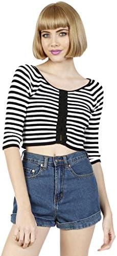 Echo Club House Women's Cher Front Crossed Knit Sweater S/M Black