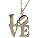1 X 1 1/8" Love Pendant On 16" Chain In