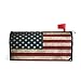 July 4Th Independence Day USA American Flag Welcome Magnetic Mailbox Post Box Cover Wraps, Standard Size Makover MailWrap Garden Home Decor