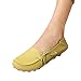 Maybest Women Work Comfort Leather Lace-Up Loafer Flats Pumps