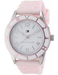 Tommy Hilfiger Ladies 1781185 Sport Stainless Steel Pink Silicone Strap Watch