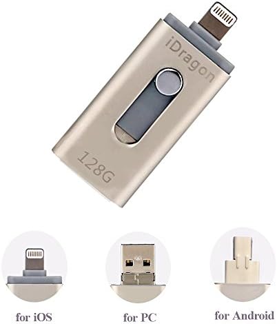 IMEEK 128G Memory Expansion USB Flash Drive OTG Lightning U Disk for iPhone iPad Android Cellphones &amp; Computers