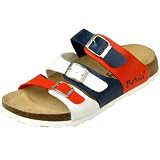 BIRKENSTOCK ビルケンシュトック　Betula Swing　ベチュラ スイング　サンダル　801203　ホワイト/ブルー/チェリー