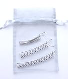 Set of 3 Silver SpyralClips - Made in China. The Better Barrette! An ingenious hair clip for securing hair comfortably.