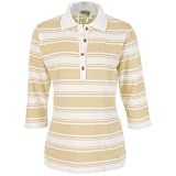 Misses Bay Studio Rugby Striped Johnny Collar Polo