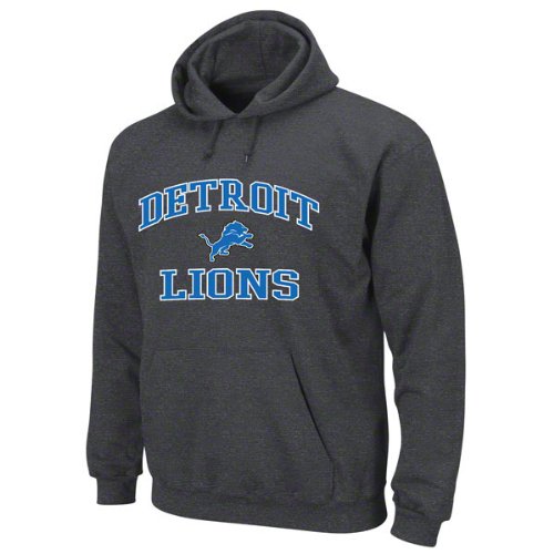 Detroit Lions Charcoal Heart and Soul II Hooded Sweatshirt