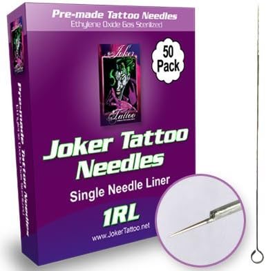 Joker Tattoo Needles 1 Round Liners Box of 50 by Joker Tattoo Supply