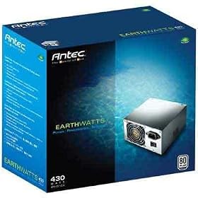Antec EarthWatts EA430 GB - Power supply ( internal ) - ATX12V 2.2 - AC 100-240 V - 430 Watt - active PFC - United Kingdom
