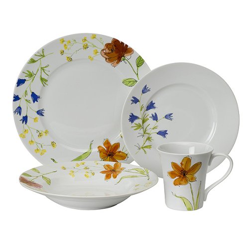 222 Fifth Celeste Dinnerware Set, Service for 4 by 222 Fifth