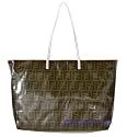 Fendi Brown Coated Leather Shopping Bag FE8BH188WTEF0FCU