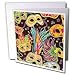 Lee Hiller Designs General Themes - Mardi Gras Feather Masks - Greeting Cards-12 Greeting Cards with envelopes