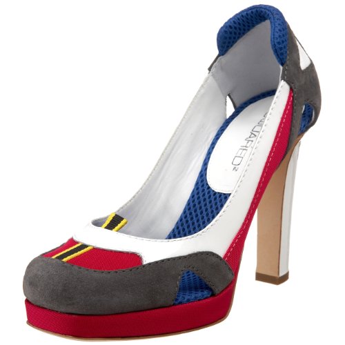DSQUARED2 Women’s Hiking Pump,Velour Grigio Medio,38.5 EU (US Women’s 8.5 M)