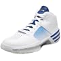 adidas Men's Mad Clima Basketball Shoe,White/Royal/MetallicSilver,18 M