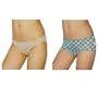 2 PACK: Womens Hipster Bikini Briefs Underwear Panties / Knickers (Size: 7/L)