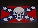 Confederate Skull Flag License Vanity Plate