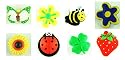 8 Multi Pack Cutesy Flower Novelty Shoe Snap On Decorations, Charms, Buttons, Widgets for Clogs, Crocs, Bracelets, & More **Free Shipping Offer**