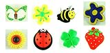 8 Multi Pack Cutesy Flower Novelty Shoe Snap On Decorations, Charms, Buttons, Widgets for Clogs, Crocs, Bracelets, & More "Free Shipping Offer"