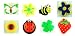 8 Multi Pack Cutesy Flower Novelty Shoe Snap On Decorations, Charms, Buttons, Widgets for Clogs, Crocs, Bracelets, & More Free Shipping Offer