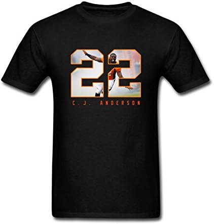 HVH57Q 2016 Super Bowl 50 MVP Denver Broncos 22 C J Anderson Men's T Shirts