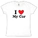 I Heart My Car Ladies T-Shirt - Medium