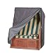 Strandkorbh�lle anthrazit Polyestergewebe Oxford 600 D / L128 x B 105 x H 160/140 cm