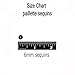 6mm Flat Sequins Paillettes ~ Crystal Clear ~ Loose Paillette Sequins for Embroidery, Applique, Arts